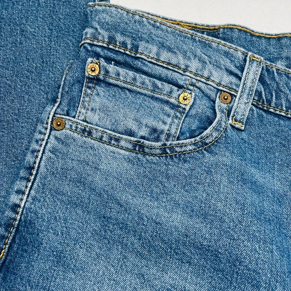 Levi's 512 Slim Taper Jeans Men 33x32 Light Wash Distressed Stretch